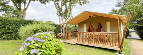 Camping Les Madières - Lodge tent 4 people / 2 bedrooms with covered terrace. - Photo 1