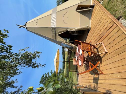 Camping Les Madières - TIPI Tent 4 persons / 2 bedrooms with bathroom and toilet - Photo 1
