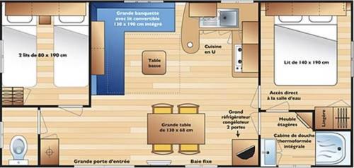 Camping Monaco Parc - Mobile-home SELENIA - 2 bedrooms - Photo 3