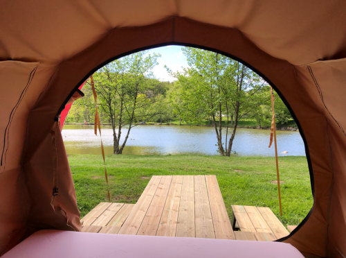 Camping LA FOUGERAIE - Cocon Etang - Photo 2