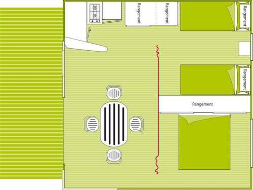 Flower Camping du Port Caroline - Canvas bungalow ECO 25m² (without toilet blocks) - Photo 1