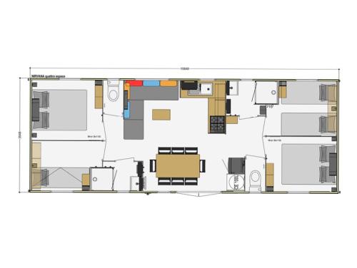 Camping la Roseraie d'Omaha - Mobilhome Tribu 4 bedrooms - Photo 5