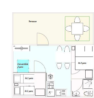 Flower Camping Domaine de Gajan - Chalet FULL CONFORT + 27m²(2 bedrooms) air-conditioning / Dishwasher / Television - sheltered terrace 15m² - Photo 5