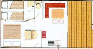 Flower Camping L'Ile d'Offard - Mobil home Confort 24m² 2 bedrooms + Covered terrace 7m² - near to Loire - Photo 4
