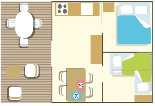 Camping Village de La Guyonnière - Woody Lodge, with air conditioning - 2 bedrooms - Photo 6