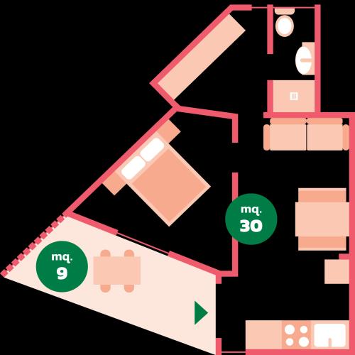 Tahiti Camping & Thermae Bungalow Park - Chalet 'Camelia' - 30m² - 1 bedroom - Photo 7
