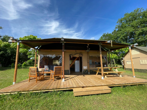 Camping FONTAINE DU ROC - Lodge tent - Photo 1