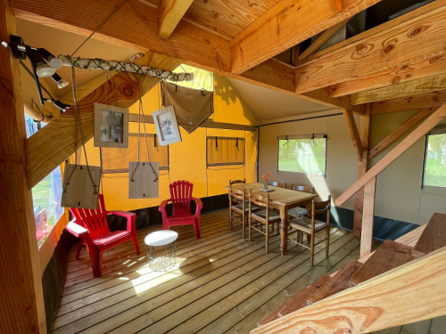 Camping FONTAINE DU ROC - Lodge tent - Photo 3