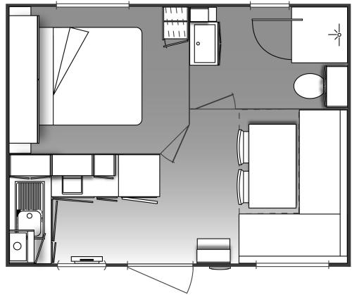 Camping Club L'Air Marin - EL PEQUENO, COMFORT + - S - 1 Bedroom - Photo 8