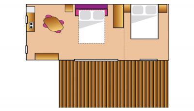 Camping Club L'Air Marin - LA CASITA, UNUSUAL - 1 Bedroom - Photo 5