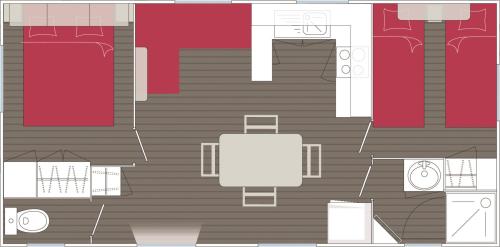 Camping Club L'Air Marin - TAMPICO, COMFORT - S - 2 Bedrooms - Photo 7
