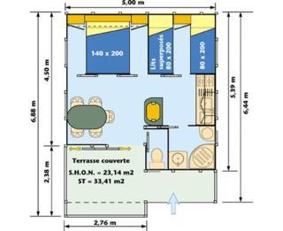 Camping Le Roc del Rey - Chalet 2 bedrooms - Photo 6