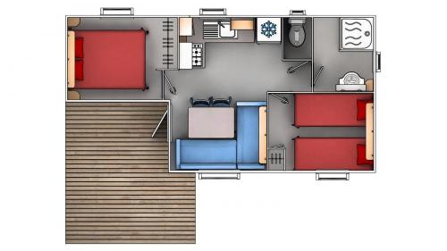 Camping Audinac les Bains - Mobil home - 2 Rooms - Photo 10