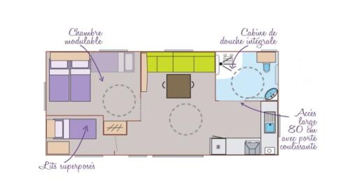 Camping Audinac les Bains - MOBILHOME FOR PERSON WITH REDUCED MOBILITY - Photo 10