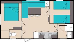 Flower Camping Les Granges - Mobile home Ophea Eco 30 m² (2 bedrooms) - Photo 1