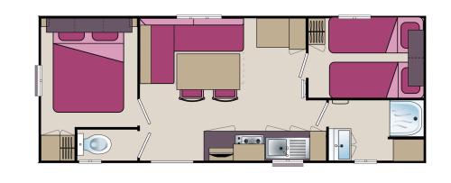 Flower Camping Les Étangs Mina*** - Mobil home by a pond Comfort 29m² (2 bedrooms) terrace - Photo 6