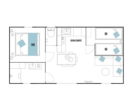 Camping des Mûres - Mobile home Premium Plus Vineyard-side - Photo 3