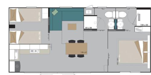 Camping Barco Reale - Mobilhome Ciclamino Garden 35m² - Photo 6