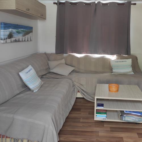 Camping La Clairière - MH 4pers confort+ 32m² 2 chambres + terrasse couverte 15m² + TV+clim - Photo 3