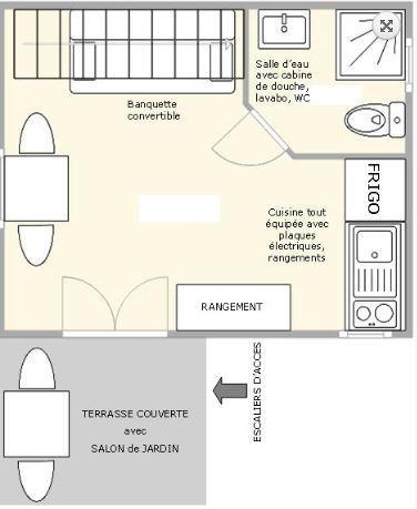 Flower Camping Du Lac De Thésauque - Chalet Comfort 1 bedroom 15m² - Photo 6