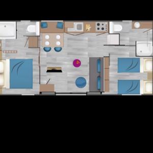 Camping PRADELONGUE - Mobile-home TAOS F4 35m2 - Photo 5