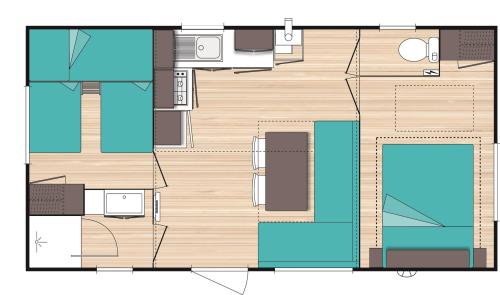 Camping PRADELONGUE - Mobile Home OPHEA 26m² - Photo 10