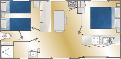 Camping PRADELONGUE - Mobile-home DECLIK 29m² - Photo 9