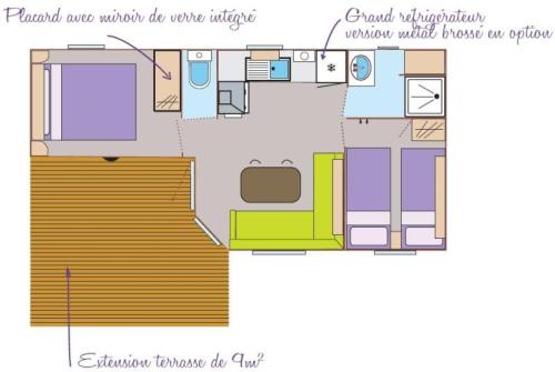 Camping du PIGEONNIER - Mobil-Home TRIGANO sheltered terrace INTEGREE with sanitary 31 m2 - Photo 6