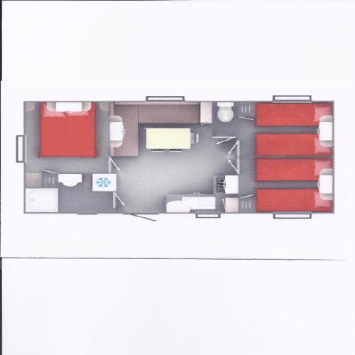Camping du PIGEONNIER - Mobil-home Trigano LUXE 31 m2 ( 3 bedroom ) + half covered terrace - Photo 4