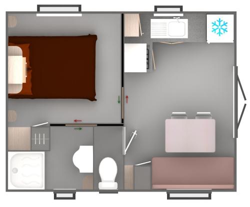Camping du PIGEONNIER - Mobile-home TRIGANO VIP. 1 bedroom 20 m2 + 10 m2 sheltered terrace - Photo 4