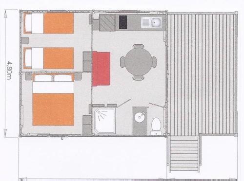 Camping du PIGEONNIER - CABANE LODGE LOU PITCHONIER 39 m2 - 2 bedrooms - Photo 8
